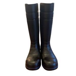 Shoe Crew Unisex Rain Boots Waterproof Work Boots W/ Blue Trim Size‎ EU 38
